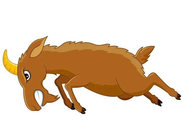 Zły koza kreskówka — Wektor stockowy