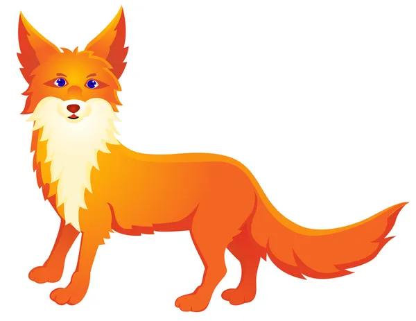 Desenhos animados de raposa vermelha — Vetor de Stock