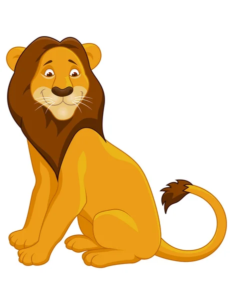 Löwen-Karikatur — Stockvektor