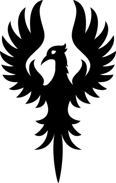 Phoenix bird tattoo — Stock Vector