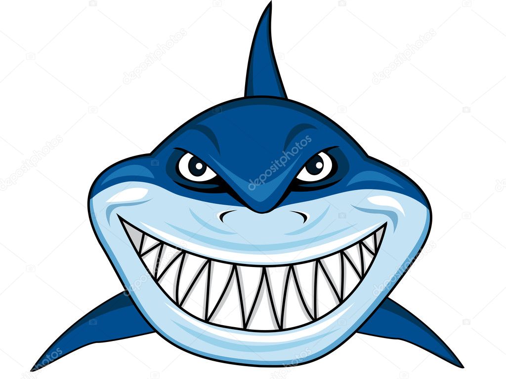 Download Pictures: smiling shark | Smiling shark — Stock Vector ...