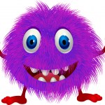 Cute Purple Alien Monster Vector — Stock Vector © MisterElements #12145137