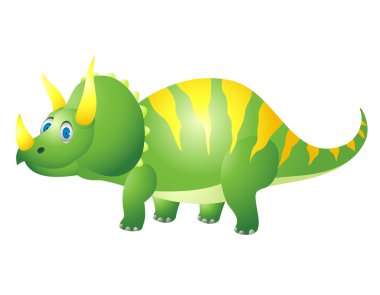 Triceratops cartoon clipart