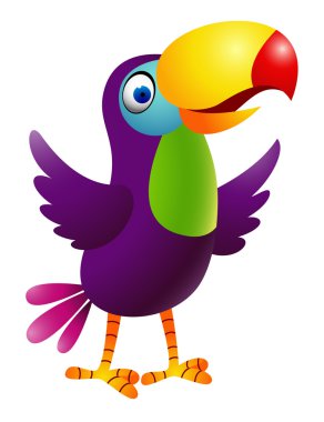 Toucan Cartoon clipart