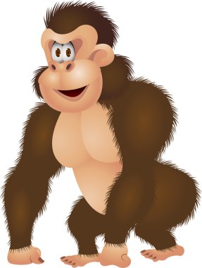 Gorilla cartoon clipart