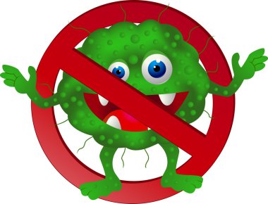 Stop virus clipart