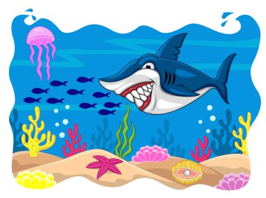 köpekbalığı karikatür