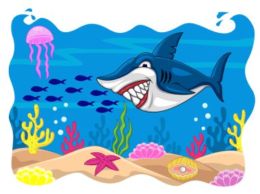 Shark cartoon clipart