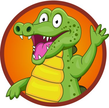 Crocodile cartoon clipart