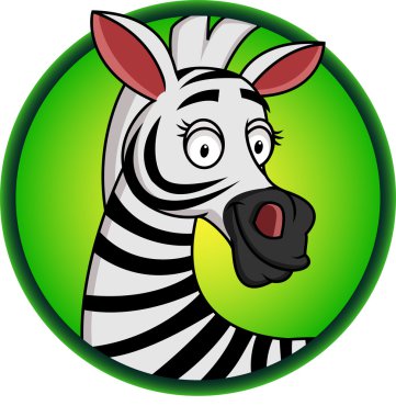 Zebra cartoon clipart