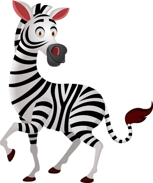 Zebra kreslený — Stockový vektor