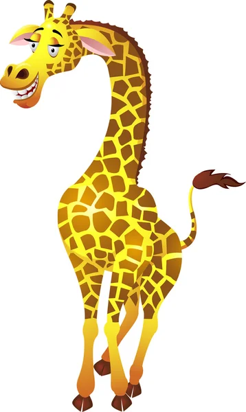 Desenhos animados de girafa — Vetor de Stock