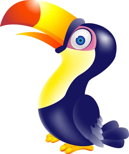 Toucan fågel cartoon — Stock vektor