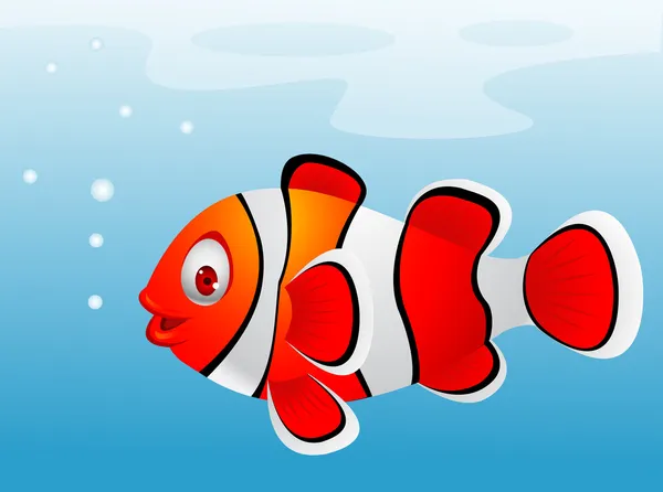 Риби-клоуна мультфільм — стоковий вектор