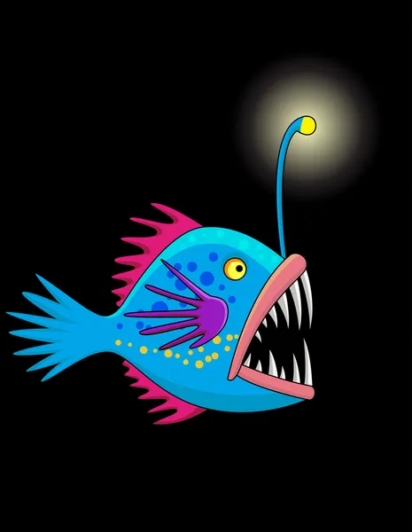 Глубоководная рыба — стоковый вектор