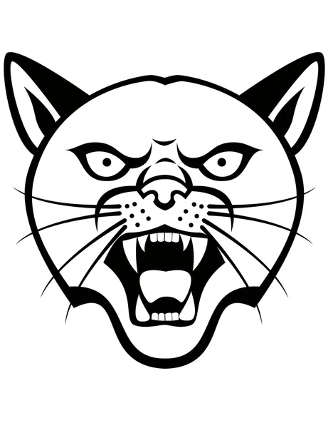 Panther hoofd — Stockvector