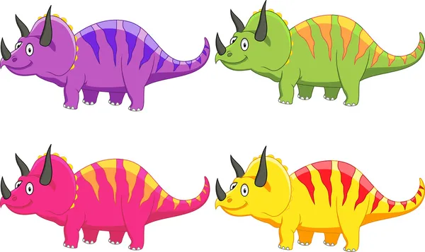 Dibujos animados de dinosaurios — Vector de stock