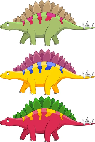 Desenhos animados de Stegosaurus — Vetor de Stock