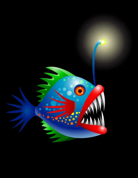 Глубоководная рыба — стоковый вектор