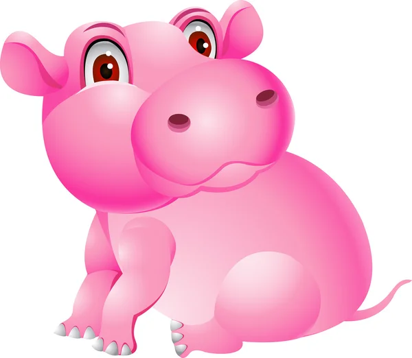 Kreskówka hipopotama — Wektor stockowy