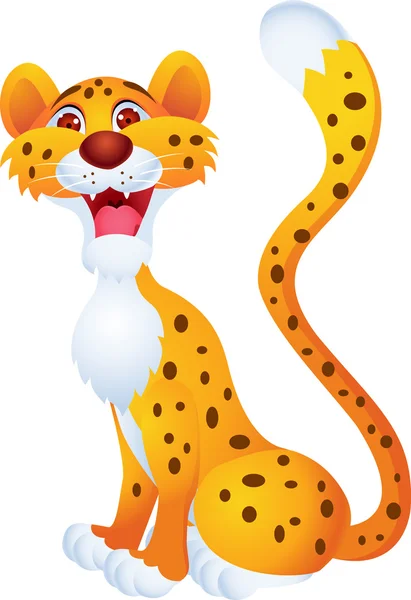 Desenhos animados da Cheetah — Vetor de Stock