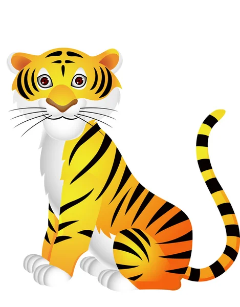 Rajzfilm tigris — Stock Vector