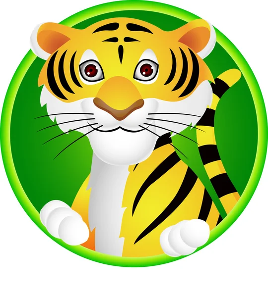 Tiger Cartoon — Stock Vector