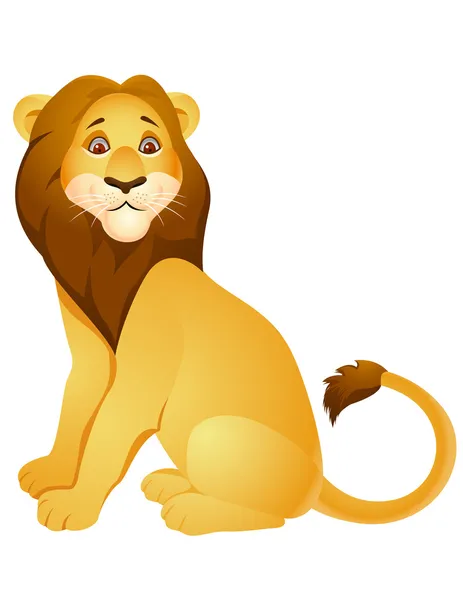 狮子座卡通 — 图库矢量图片