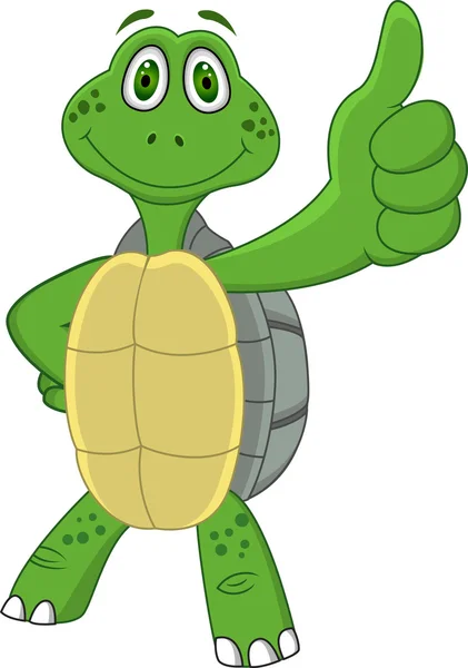 Grappige schildpad — Stockvector