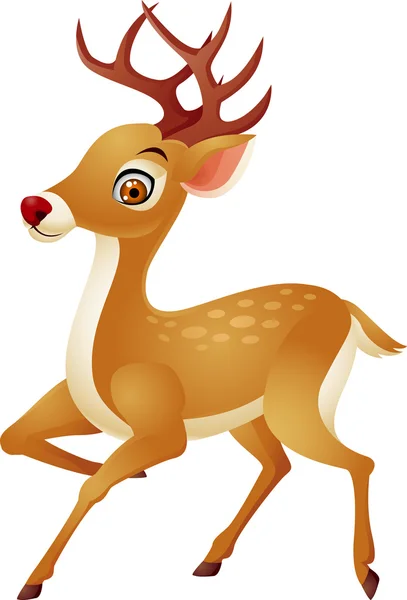 Deer Cartoon — Stock Vector