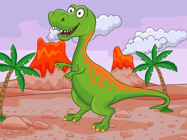 Dinozor karikatür — Stok Vektör