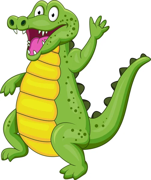 Desenhos animados de crocodilo — Vetor de Stock