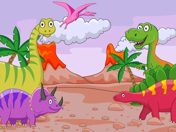 Dinozaur kreskówka — Wektor stockowy