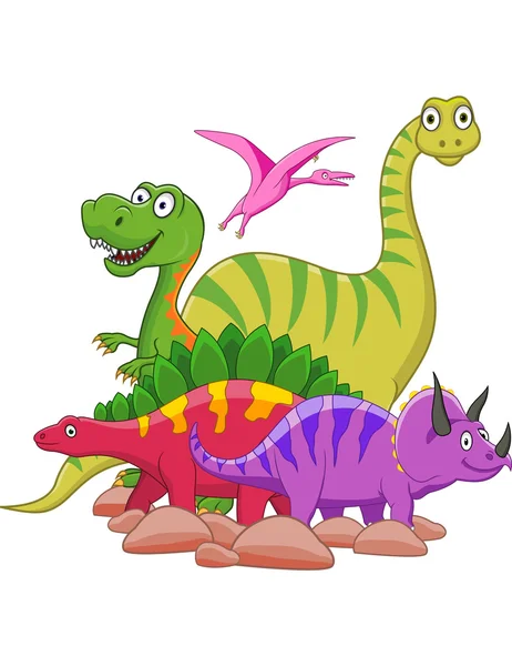 Dessin animé dinosaure — Image vectorielle