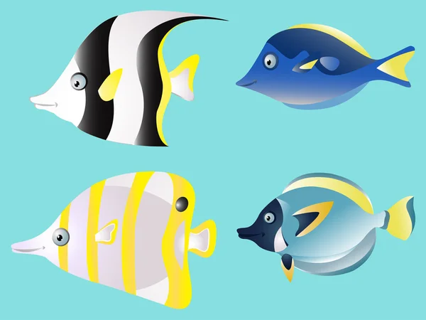 Fish Collection — Stock Vector