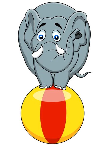 Desenhos animados de elefante — Vetor de Stock