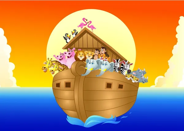 Noé arca — Vector de stock