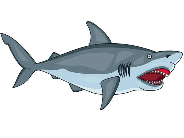 Tiburón enojado — Archivo Imágenes Vectoriales