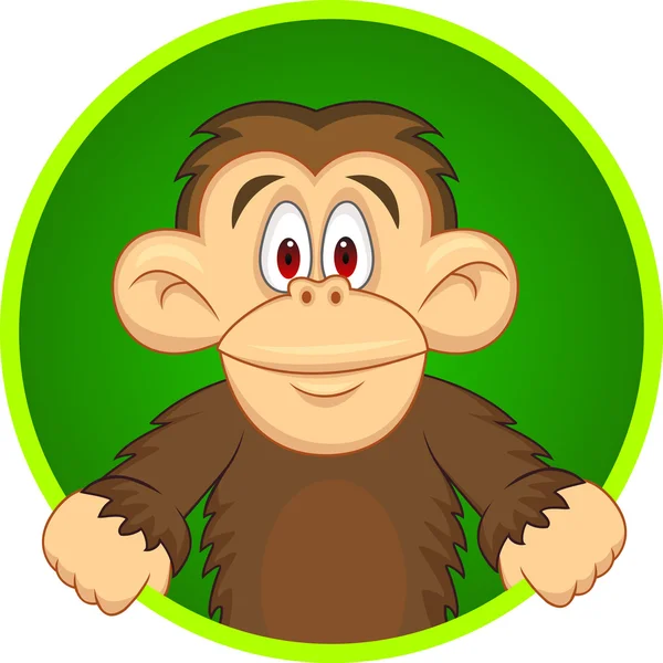 Csimpánz rajzfilm — Stock Vector