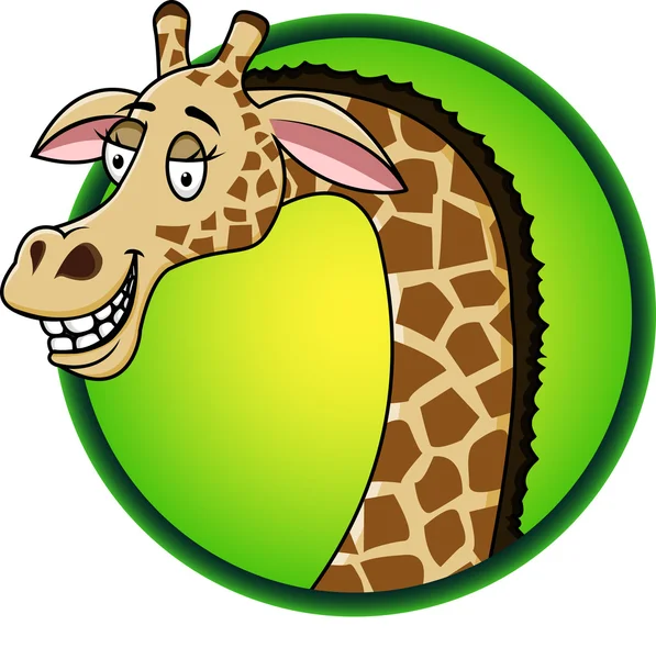 Giraffen-Cartoon — Stockvektor