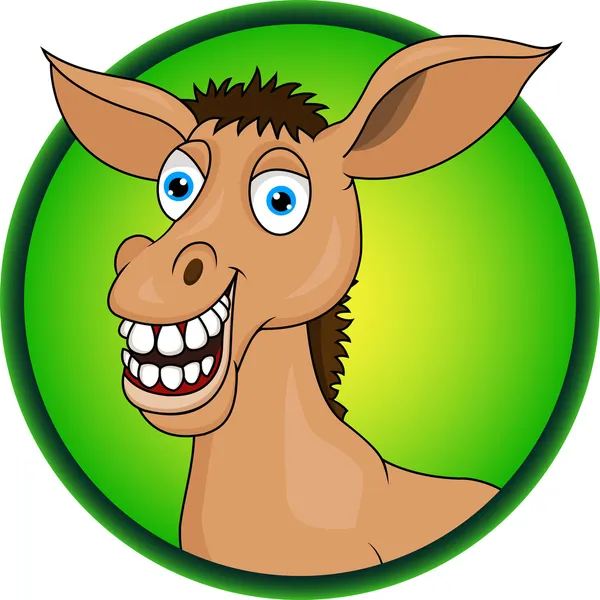Desenhos animados burro — Vetor de Stock