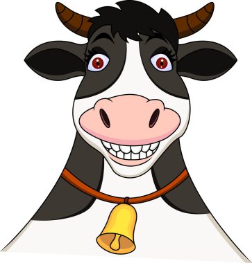 Cow cartoon clipart