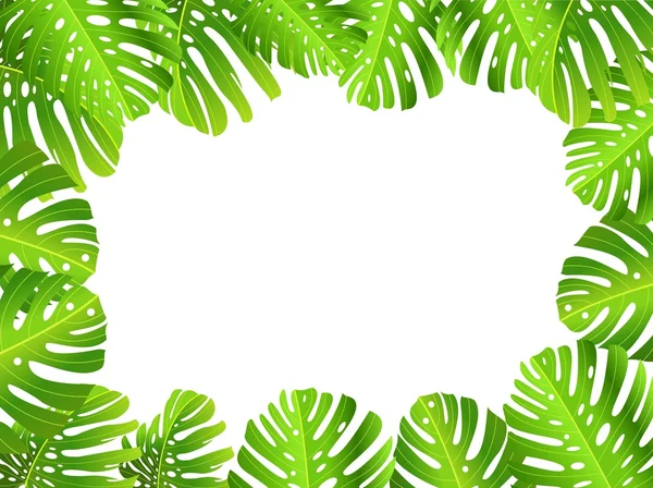 Tropical leaf backgound — Stock Vector
