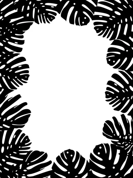 Feuille tropicale backgound — Image vectorielle
