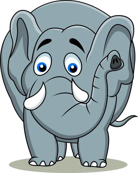 Lindo elefante de dibujos animados — Archivo Imágenes Vectoriales