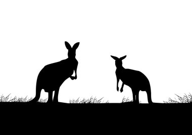 Kangaroo Silhouette clipart