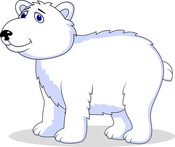 Orso polare cartone animato — Vettoriale Stock