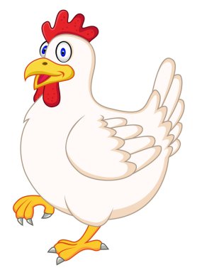 Hen cartoon clipart