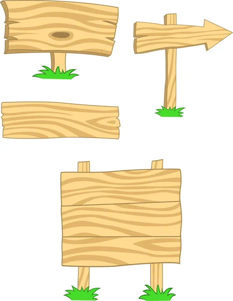 Schildertafel aus Holz, — Stockvektor