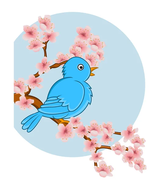 Caricature d'oiseau — Image vectorielle